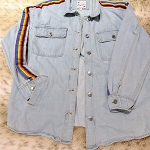 Stoosh Light Blue Denim Jacket~ 90’s vibes, retro, Y2K… endless possibilities